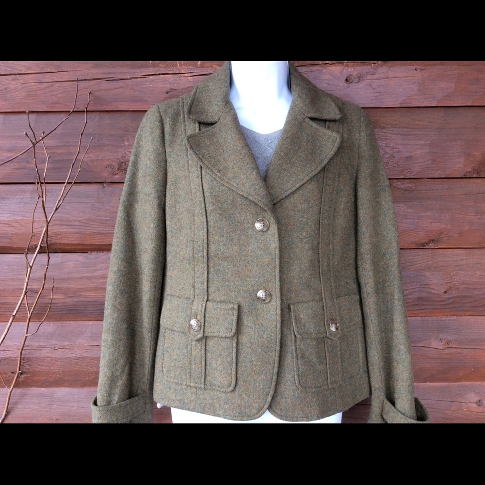 Talbot’s Classic women’s tweed blazer jacket